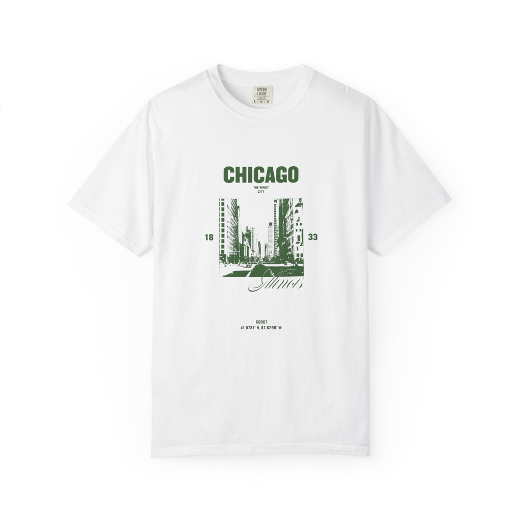 Chicago Illinois Vintage 1833 Street Photo Graphic Tee