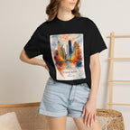 Chicago Skyline Blue Duotone Photo Graphic Tee