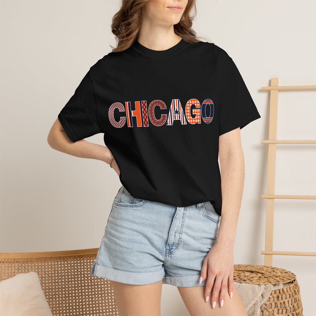 Chicago Skyline Watercolor Autumn Graphic Tee