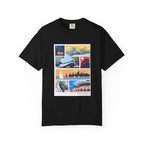 Chicago Landmarks Retro Comic Panel Graphic Tee