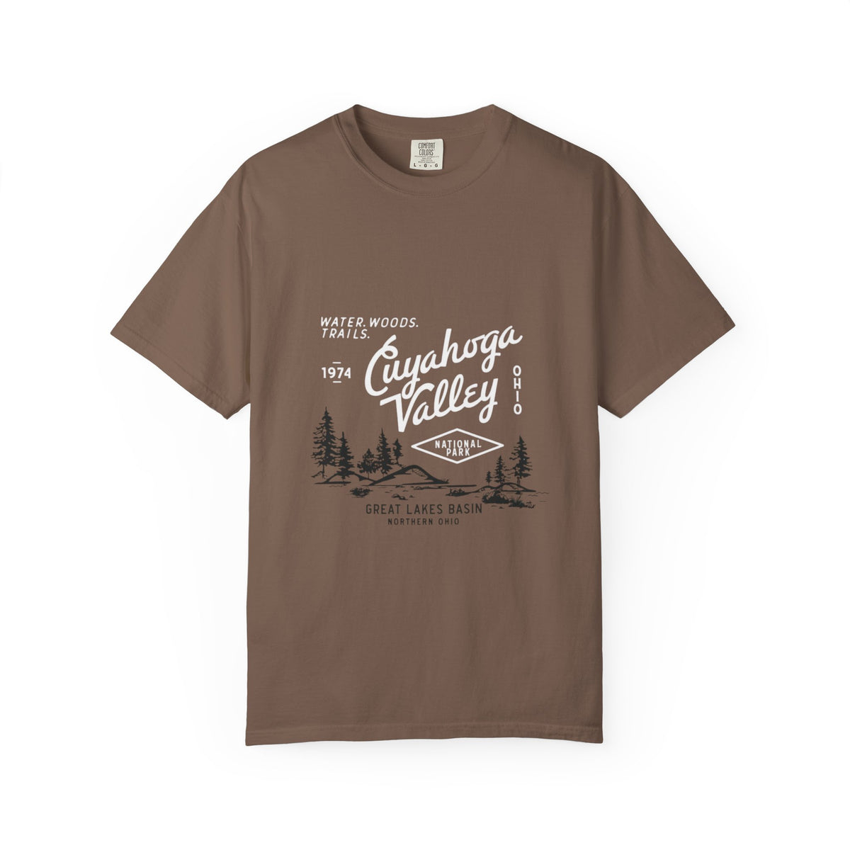 Golden Paw Print Wildlife Graphic Tee
