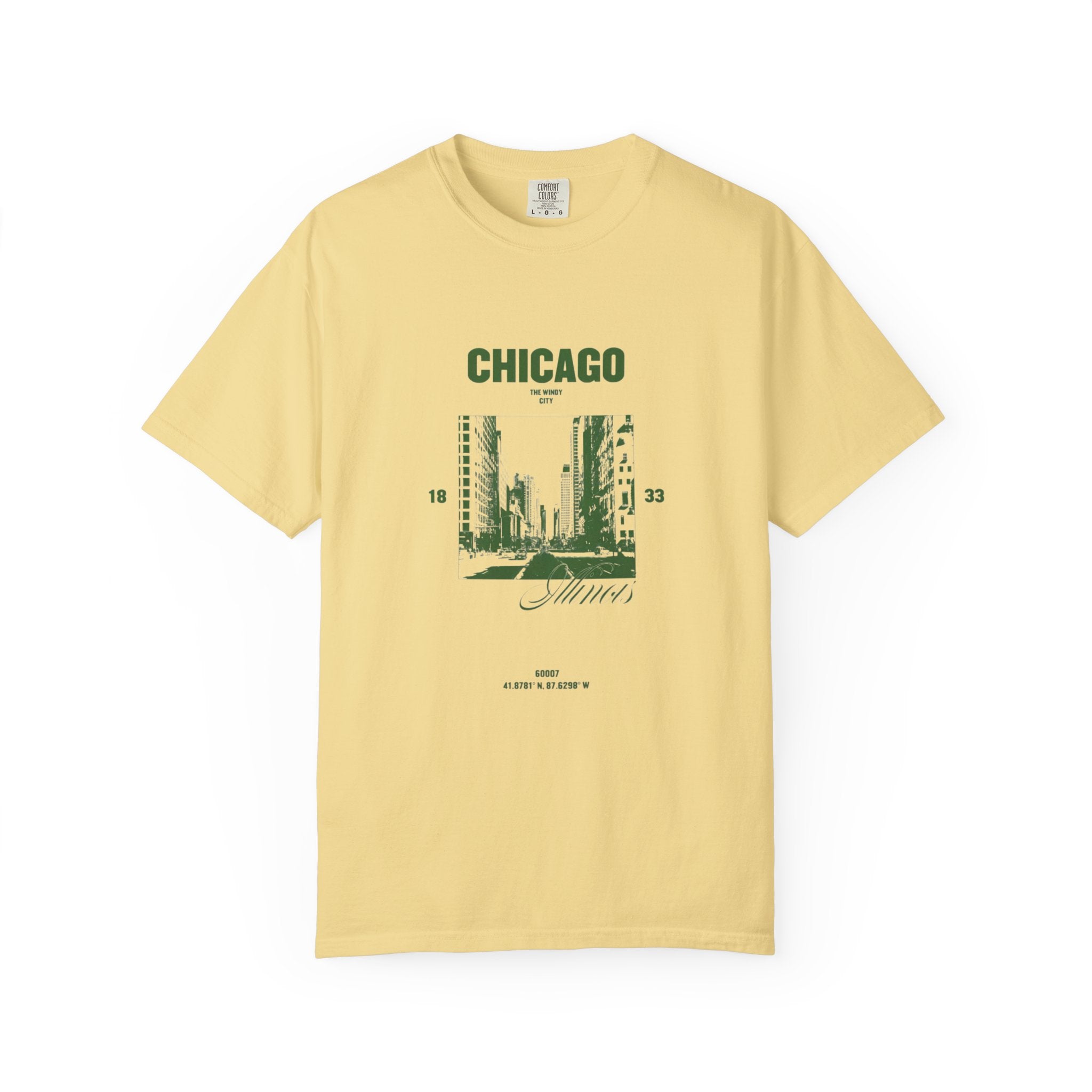 Chicago Illinois Vintage 1833 Street Photo Graphic Tee