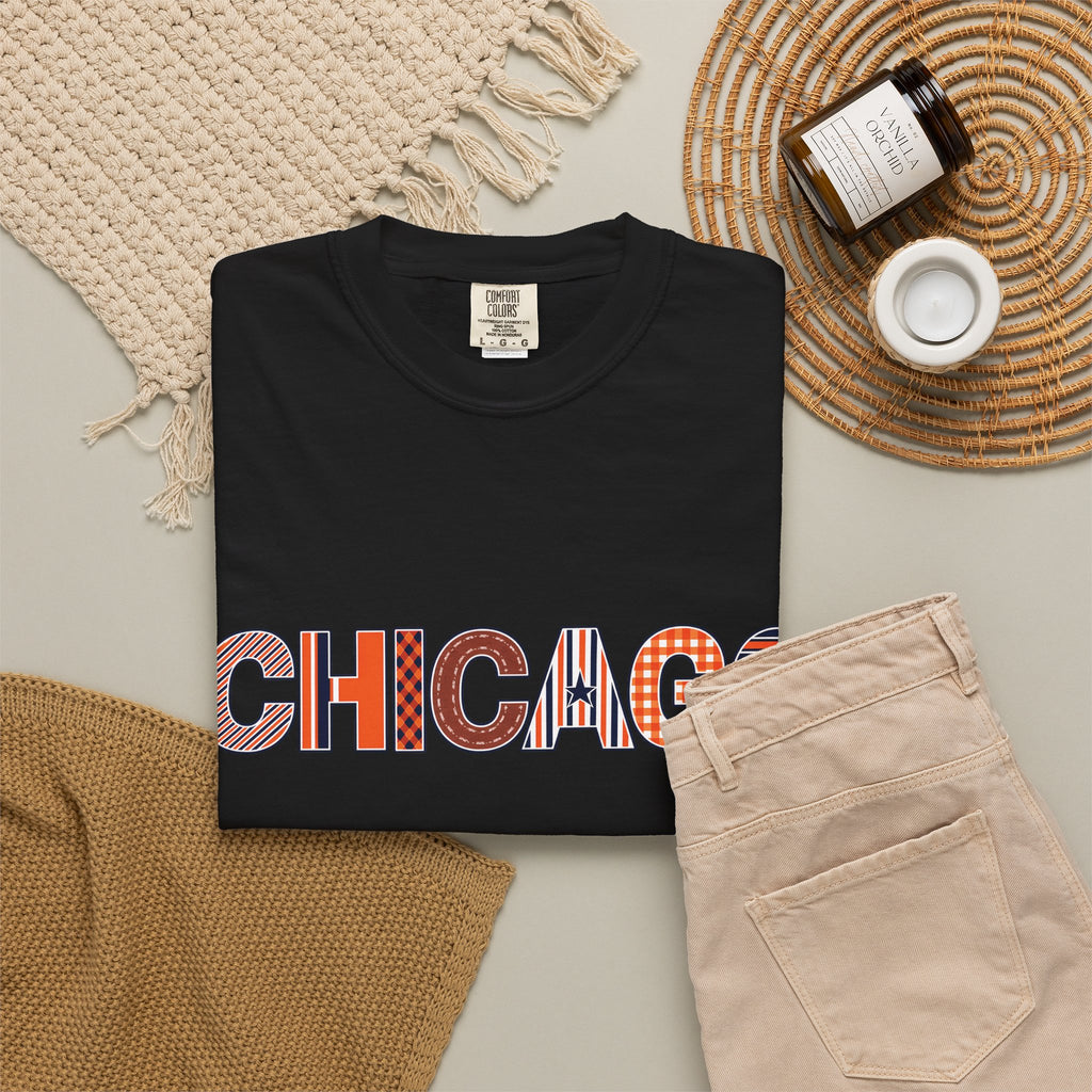 Chicago Skyline Watercolor Autumn Graphic Tee