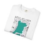 London City Sketch Illustration Graphic Tee | Hand-Drawn Waterway Cityscape