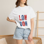 London Icons Pattern Typography Graphic Tee | British Pop Culture Illustration