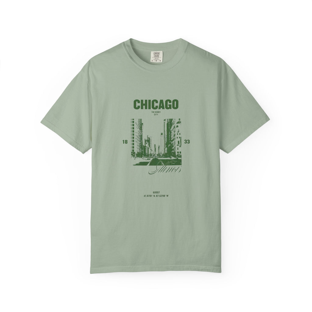 Chicago Illinois Vintage 1833 Street Photo Graphic Tee