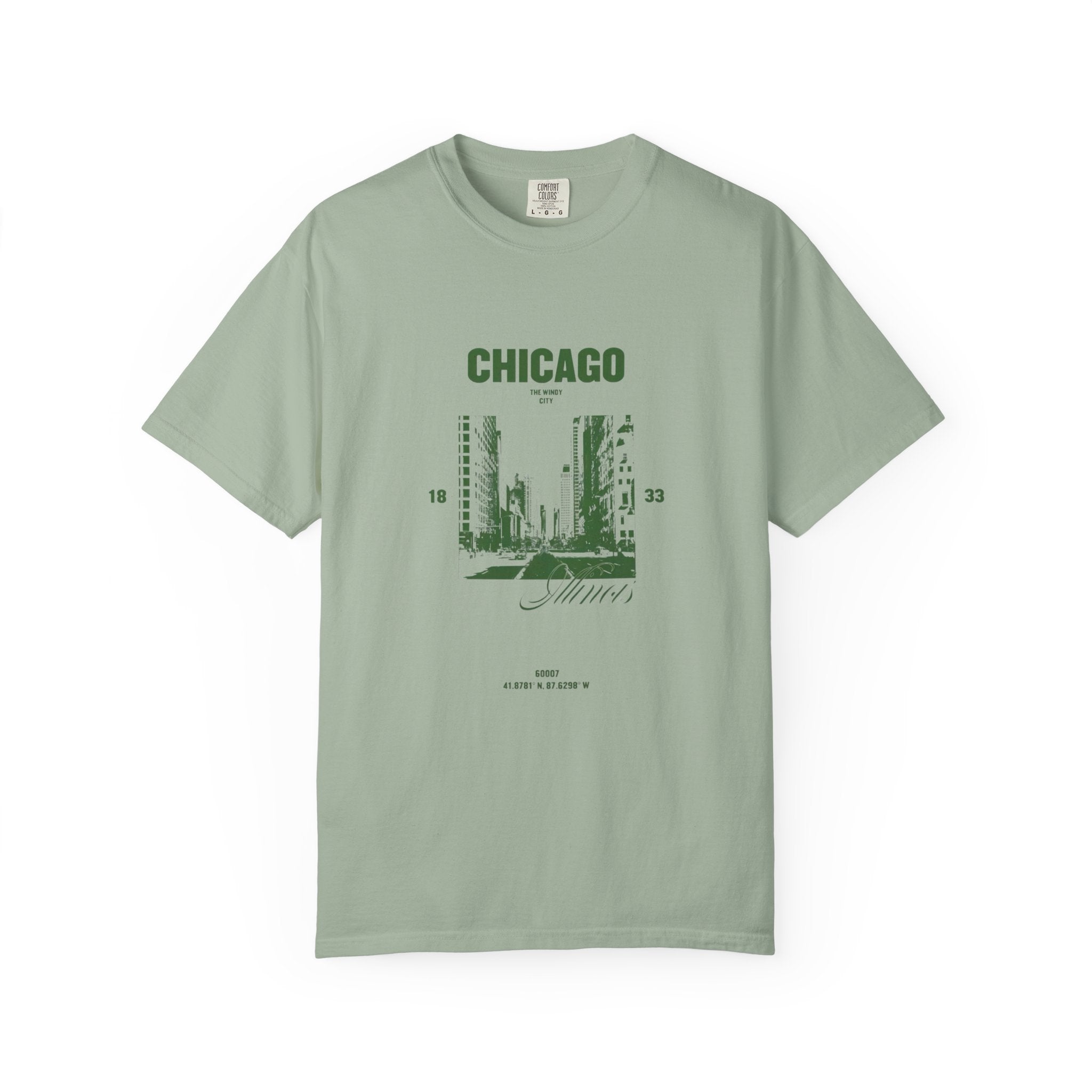 Chicago Illinois Vintage 1833 Street Photo Graphic Tee