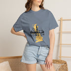London England Skyline Map Silhouette Graphic Tee | Gold City Coordinates Design