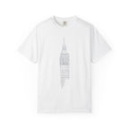 Big Ben Line Art Illustration Graphic Tee | London Clock Tower Sketch