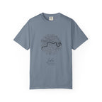 London Circular City Map Graphic Tee | Minimalist Thames River Map Design
