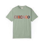 Chicago Skyline Watercolor Autumn Graphic Tee