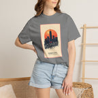 Windy City Chicago Retro Sunset Skyline Graphic Tee
