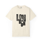 London Street Map Typography Graphic Tee | Bold City Map Lettering