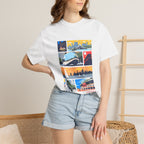 Chicago Landmarks Retro Comic Panel Graphic Tee