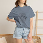 London Circular City Map Graphic Tee | Minimalist Thames River Map Design