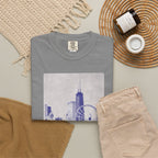Chicago Patterned Typography Football Colors Graphic Tee