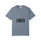 London Minimalist Big Ben Typography Graphic Tee | Black & White City Design