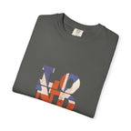 London Union Jack Typography Graphic Tee | British Flag Vintage Design