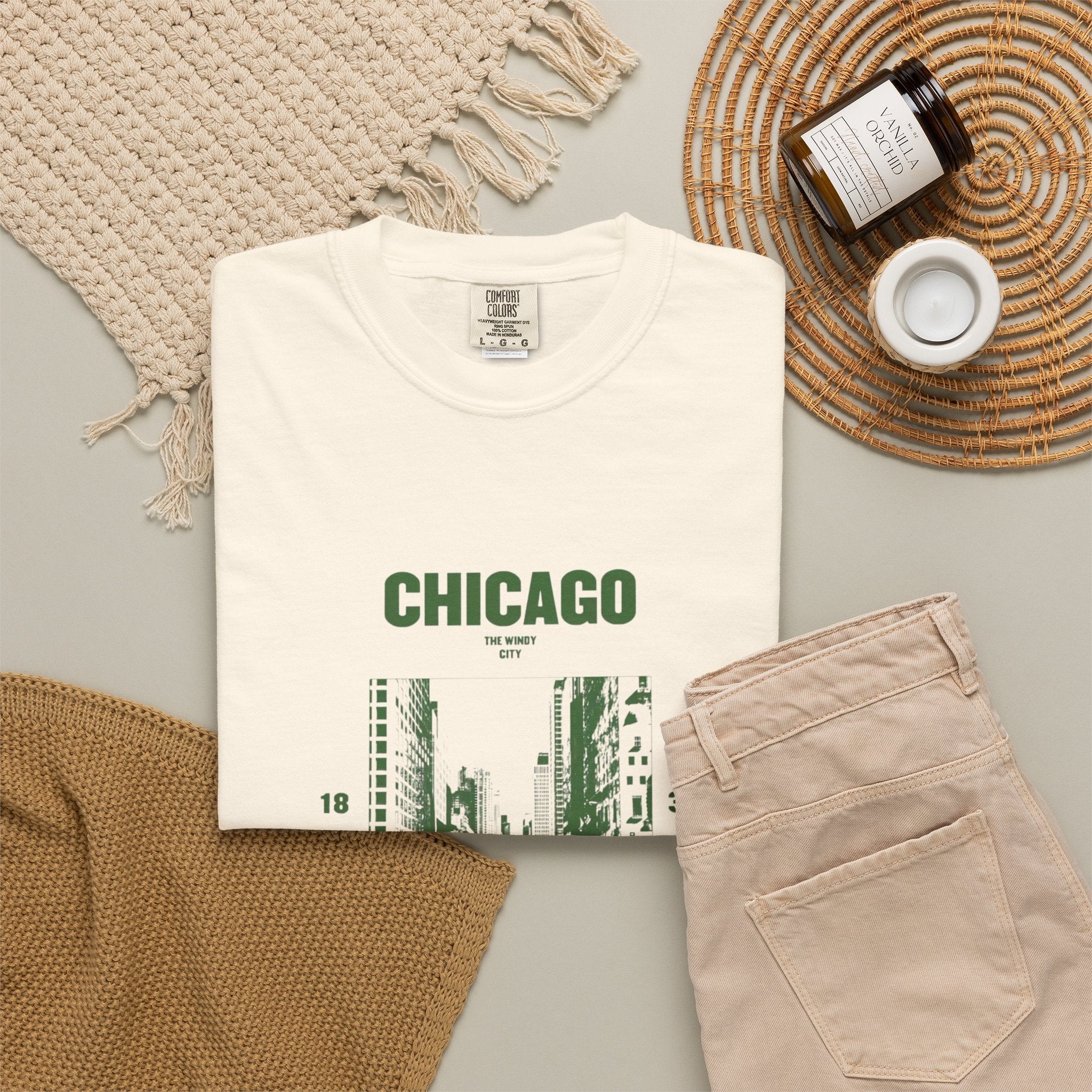 Chicago Illinois Vintage 1833 Street Photo Graphic Tee