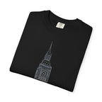 Big Ben Line Art Illustration Graphic Tee | London Clock Tower Sketch