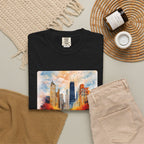 Chicago Skyline Blue Duotone Photo Graphic Tee