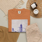 Chicago Patterned Typography Football Colors Graphic Tee