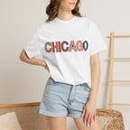 Chicago Skyline Watercolor Autumn Graphic Tee