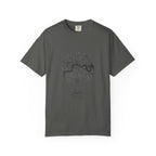 London Circular City Map Graphic Tee | Minimalist Thames River Map Design