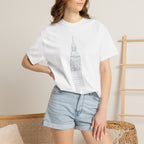 Big Ben Line Art Illustration Graphic Tee | London Clock Tower Sketch