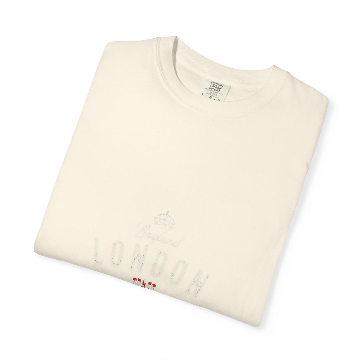 England London Vintage Crest Graphic Tee | Royal Crown Coat of Arms Design