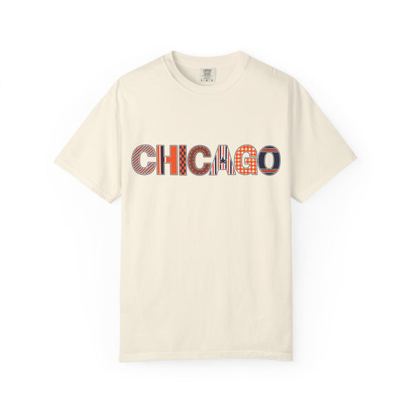 Chicago Skyline Watercolor Autumn Graphic Tee