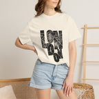 London Street Map Typography Graphic Tee | Bold City Map Lettering