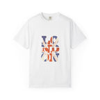London Union Jack Typography Graphic Tee | British Flag Vintage Design