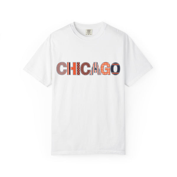 Chicago Skyline Watercolor Autumn Graphic Tee