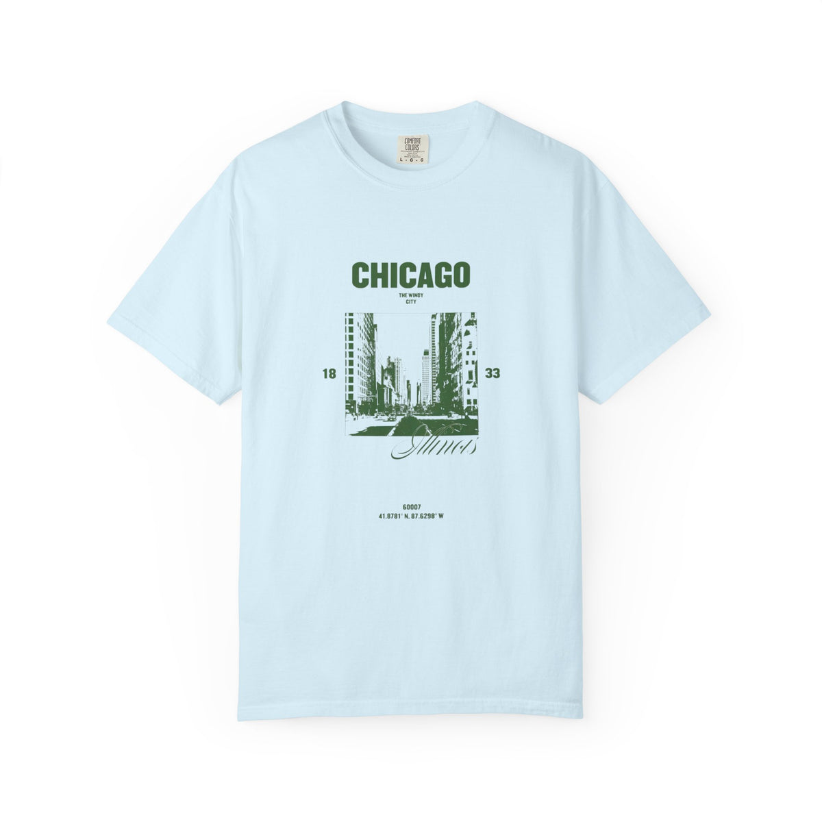 Chicago Illinois Vintage 1833 Street Photo Graphic Tee