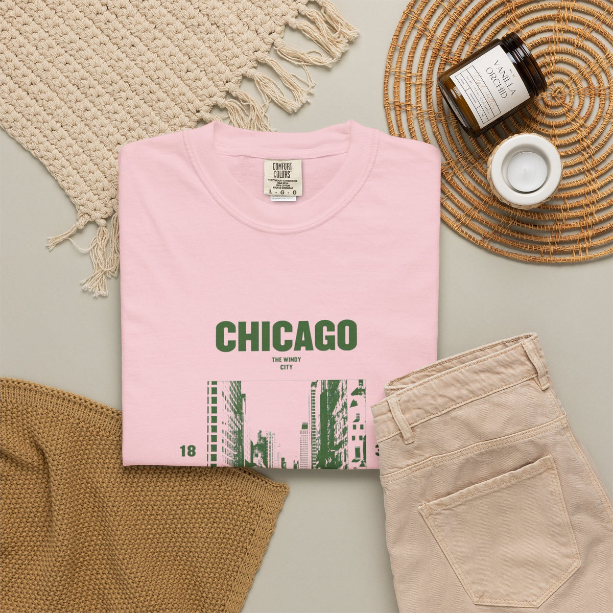 Chicago Illinois Vintage 1833 Street Photo Graphic Tee
