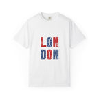 London Icons Pattern Typography Graphic Tee | British Pop Culture Illustration