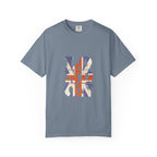 London Union Jack Typography Graphic Tee | British Flag Vintage Design