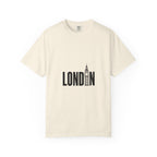 London Minimalist Big Ben Typography Graphic Tee | Black & White City Design