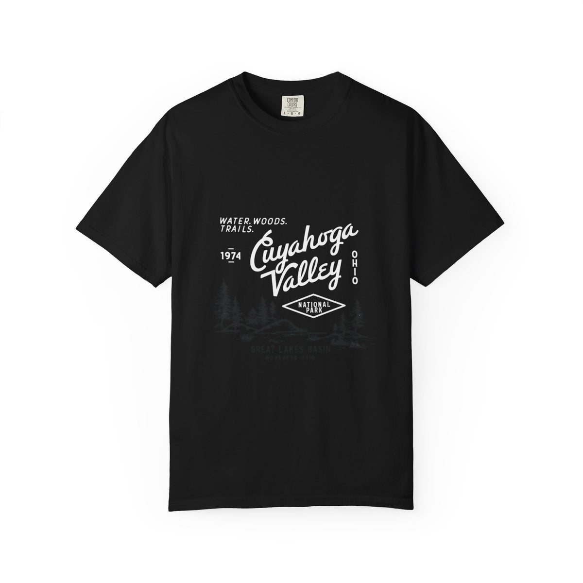 Golden Paw Print Wildlife Graphic Tee