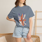 London Union Jack Typography Graphic Tee | British Flag Vintage Design