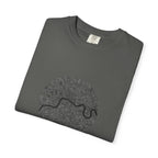 London Circular City Map Graphic Tee | Minimalist Thames River Map Design