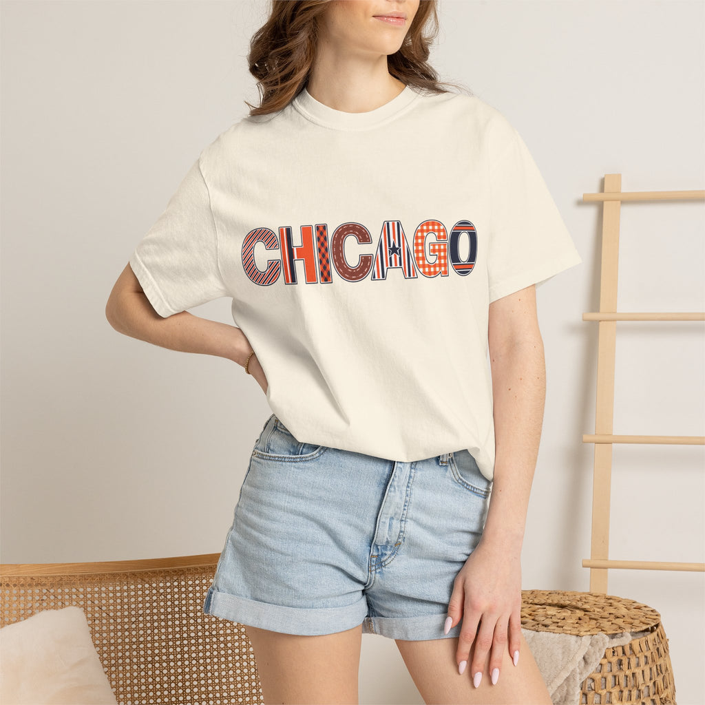 Chicago Skyline Watercolor Autumn Graphic Tee