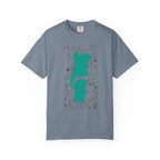 London City Sketch Illustration Graphic Tee | Hand-Drawn Waterway Cityscape