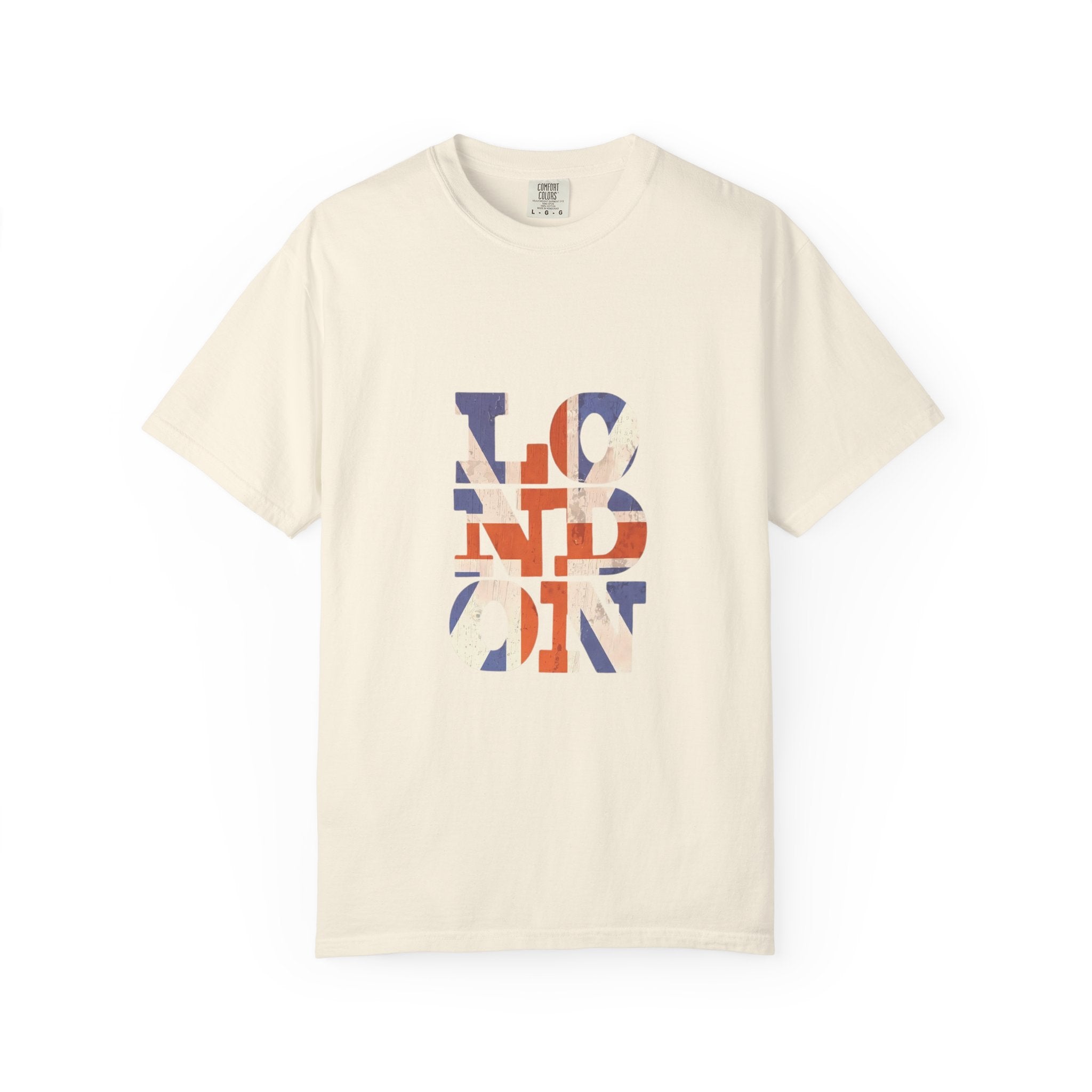 London Union Jack Typography Graphic Tee | British Flag Vintage Design