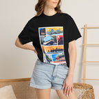 Chicago Landmarks Retro Comic Panel Graphic Tee