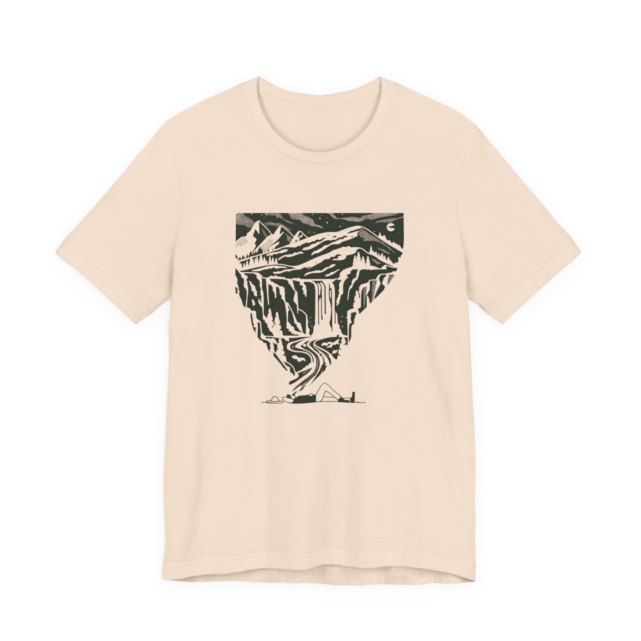 Floating Mountain Landscape T-Shirt | Bella+Canvas 3001 | MD5 - Image 13
