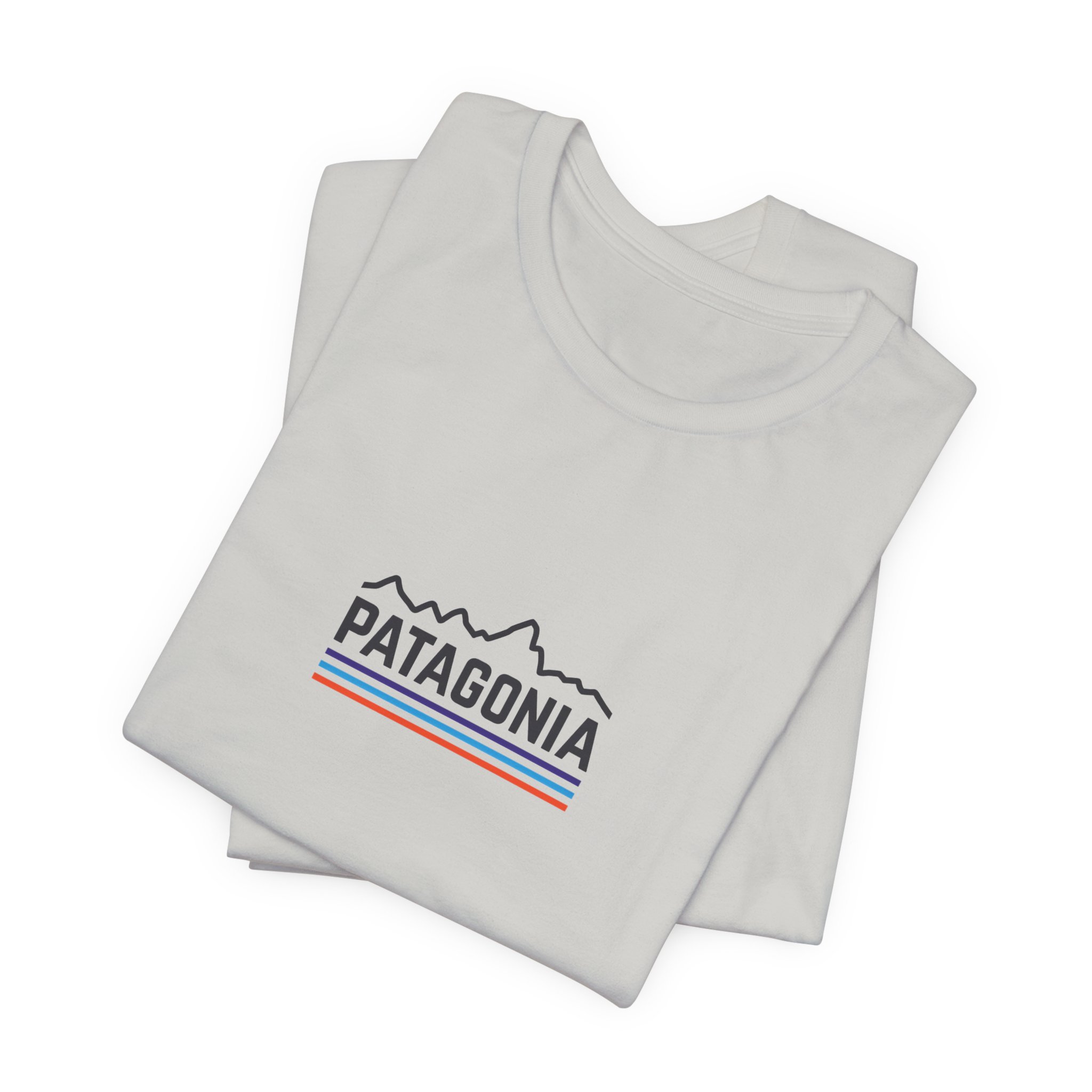 Mountain Outline and Retro Stripe Graphic T-Shirt | Bella+Canvas 3001 | MD16 - Image 19