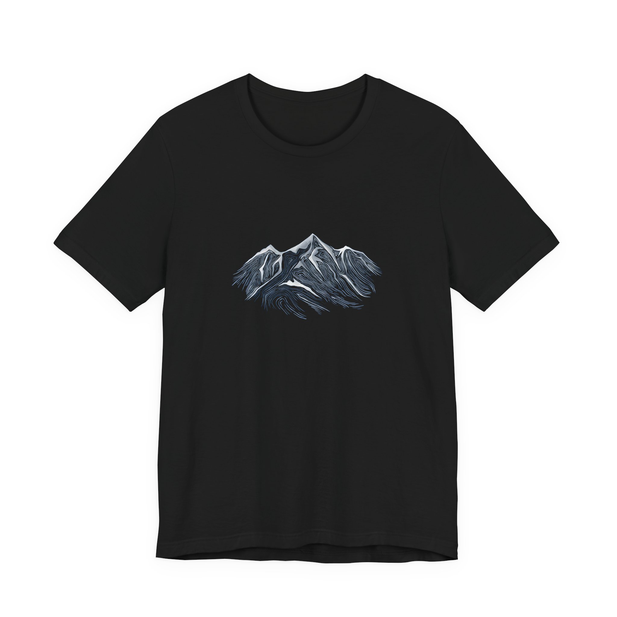 Snowy Alpine Mountain Graphic T-Shirt | Bella+Canvas 3001 | MD17