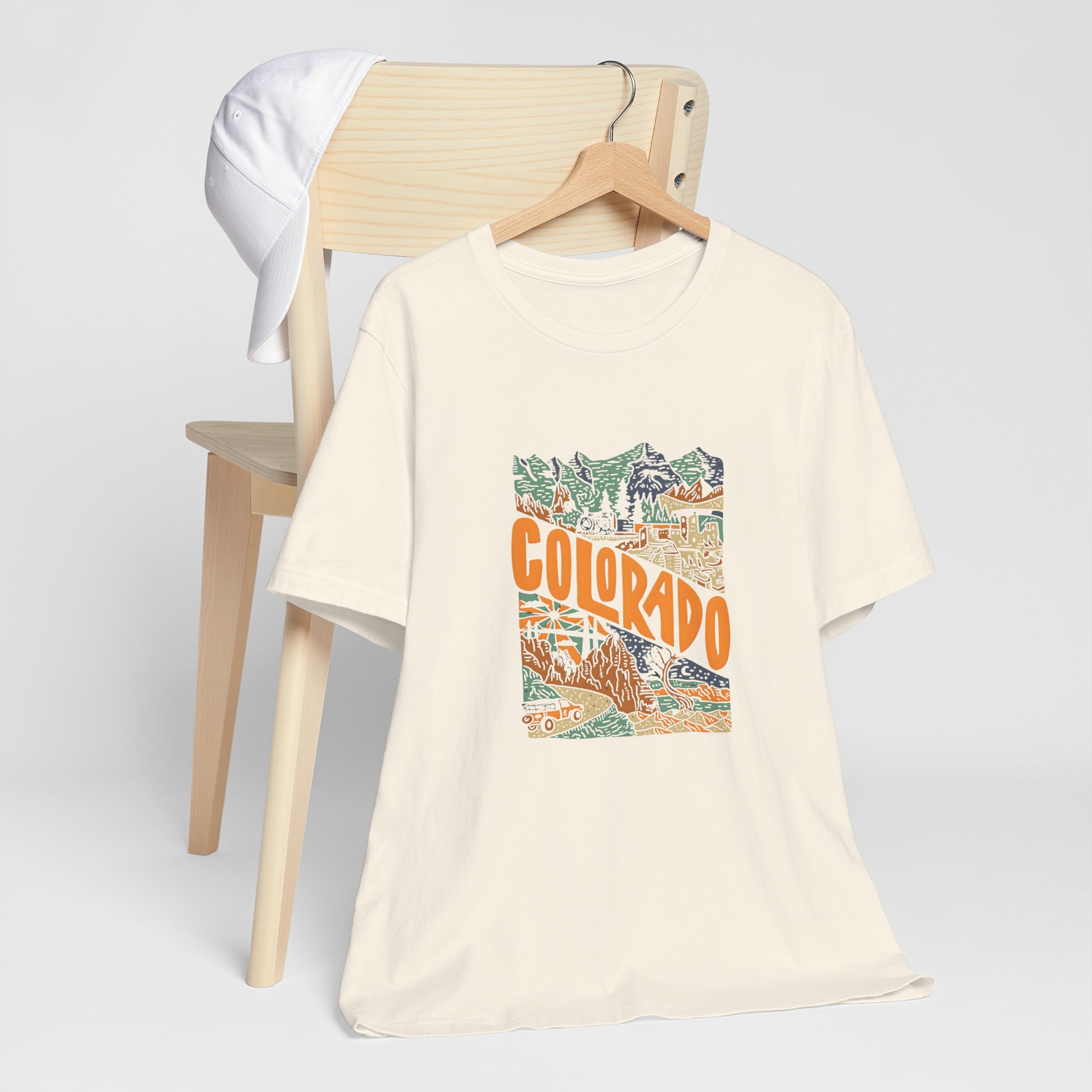 Colorado Adventure Graphic T-Shirt | Bella+Canvas 3001 | MD7 - Image 7